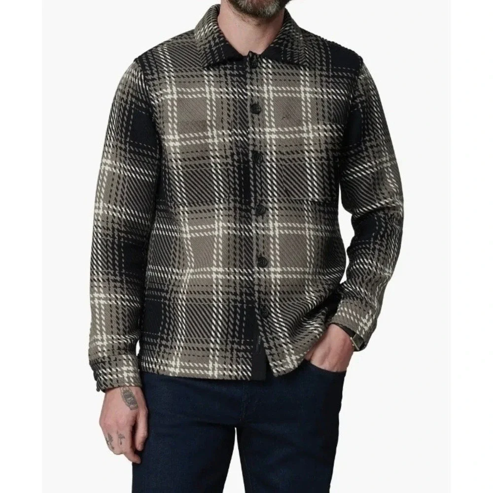 Joe's Leon Plaid Overshirt Men's Size XXL Oversize NWT - Picture 2 of 11